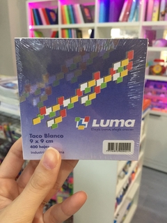 Taco LUMA blanco 9x9cm x400