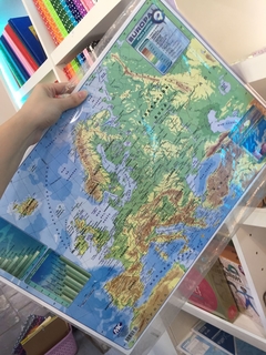 Mapa N6 fisico politico EUROPA