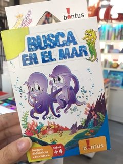 Juego cartas busca en el mar