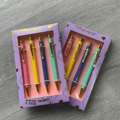 Set TALBOT 4 boligrafos pastel