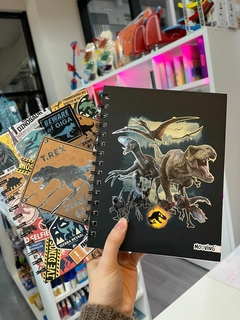 Cuaderno MOOVING 16x21 tapa dura 80 hojas JURASSIC PARK