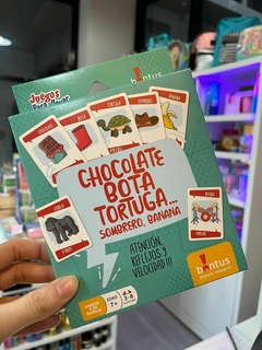 Juego chocolate bota tortuga