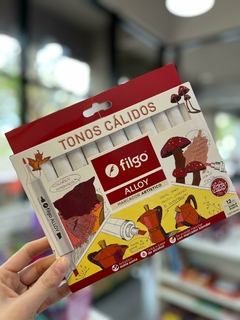 Marcadores FILGO alloy artistico tonos calidos x12