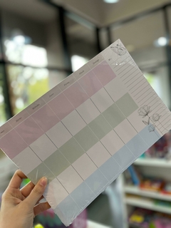 Planner mensual TALBOT A4 pastel