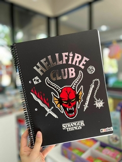 Cuaderno MOOVING 16x21 tapa dura 80 hojas Stranger Things