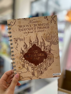 Cuaderno MOOVING 16x21 tapa dura 80 hojas harry potter