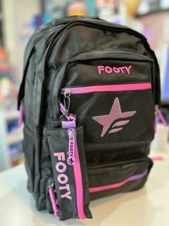 Mochila FOOTY espalda star rosa 18p