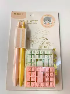 Lapicera con letras DIY en internet