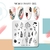 NICOLE DIARY-237 French Line Flower Nail Stamping Plates Geometric Leaf Floral Stainless Steel Nail Art Stamp Stencil - loja online