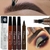 1 Pcs Makeup Eyebrow Pencil Liquid Makeup Pencil Waterproof Brown Eyebrow Pencil with Fork Tip Durable Tattoo Pen na internet