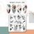 NICOLE DIARY-237 French Line Flower Nail Stamping Plates Geometric Leaf Floral Stainless Steel Nail Art Stamp Stencil na internet