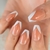 Ombre French Ballerina Coffin Short Fingernails Gradeint Natural False Nails Art Manicure Salon At Home Daily Wear Faux Ongles na internet