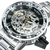 WINNER Transparent Skeleton Watch for Men Mechanical Wristwatches Diamond Watches Mens Luxury Stainless Steel Strap Unisex Clock na internet