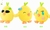 Bonecos de pelúcia de frango amarelo 25-70 cm - Baena Shop