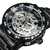 WINNER Transparent Skeleton Watch for Men Mechanical Wristwatches Diamond Watches Mens Luxury Stainless Steel Strap Unisex Clock - Baena Shop