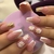 Imagem do 24pcs False Nail Full Cover Fake Nail Elegant Pink Gradient Glitter French Short Nails Coffin Short False Nail Press On Nails