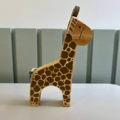 Girafa Em Madeira - comprar online