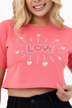 Croped Love Salmão TAM.Único - comprar online