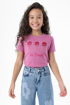 T-shirt infantil Ice cream