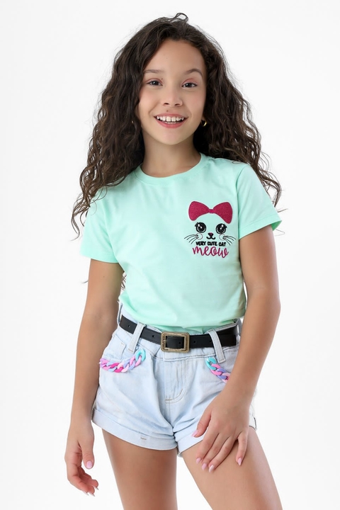 T-shirt infantil meow