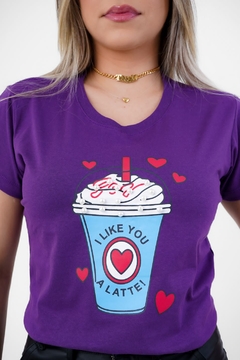 T-shirt milkshake roxa