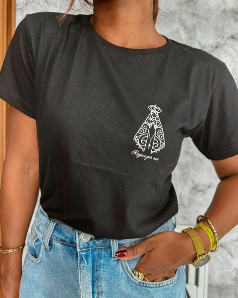 T-shirt black Nossa Senhora