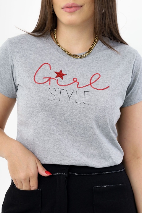 T-shirt cinza girl style