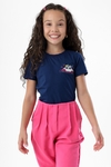 T-shirt infantil fusca azul