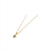 Colar Banhado a Ouro 18k com Crucifixo Pequeno de Pedra Strass