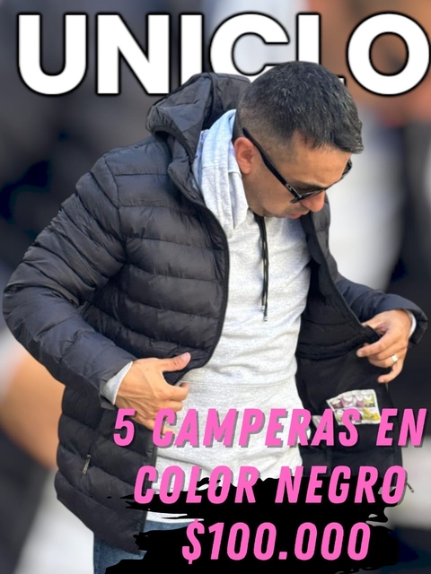 PACK 5 CAMPERA UNICLO NEGRA