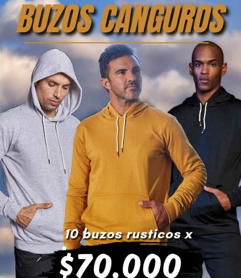 PACK 10 CANGUROS RUSTICOS LISOS - comprar online