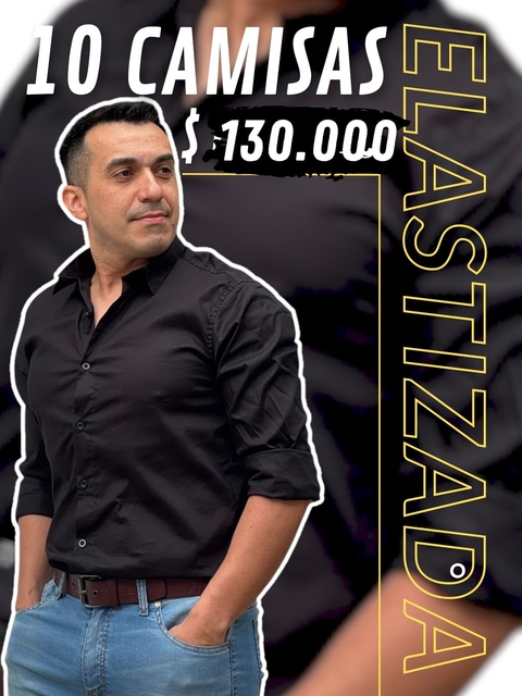 PACK 10 CAMISA LISA ELASTIZADA. - comprar online