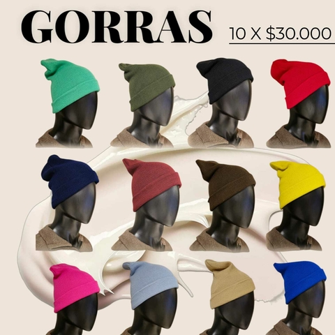 Pack 10 Gorros de Lana - comprar online