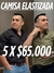 PACK 5 CAMISAS ELASTIZADAS LISAS - comprar online