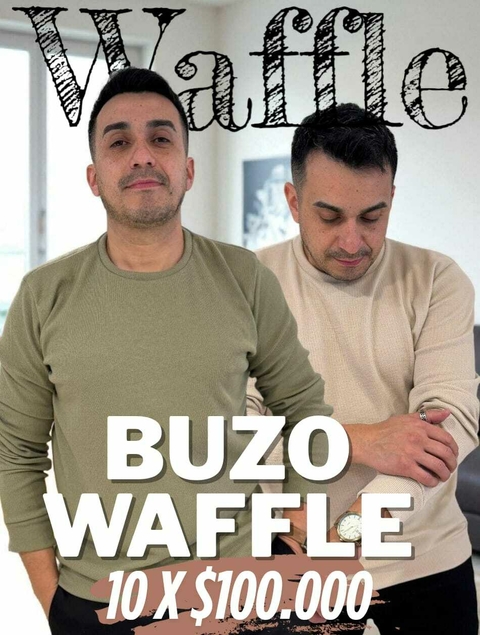 PACK 10 BUZOS WAFFLE.