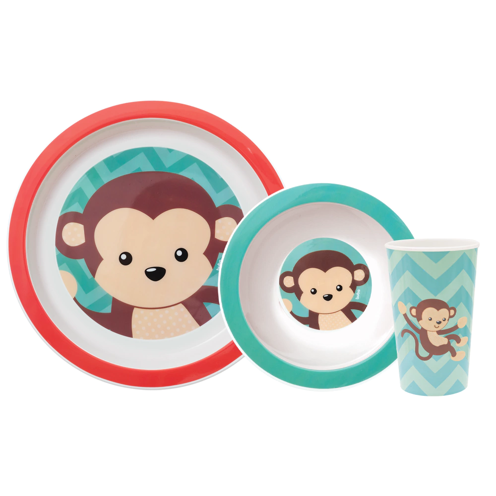KIT REFEICAO ANIMAL FUN MACACO
