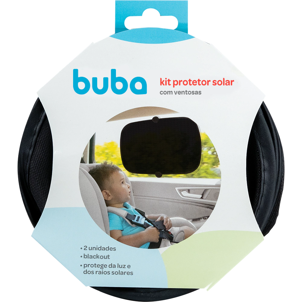 PROTEÇÃO SOLAR BLACKOUT COM VENTOSAS PARA CARRO
