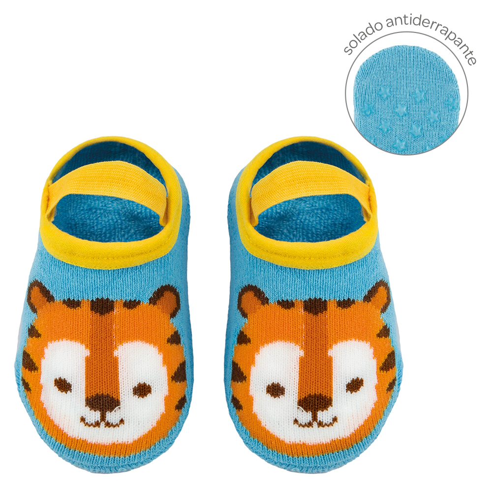 MEIA SAPATILHA ANTIDERRAPANTE TIGRE - M -