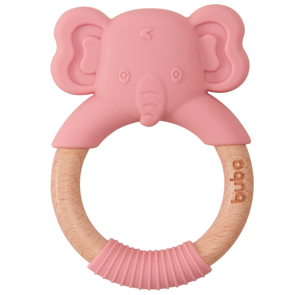 MORDEDOR ELEFANTE EM SILICONE ROSA