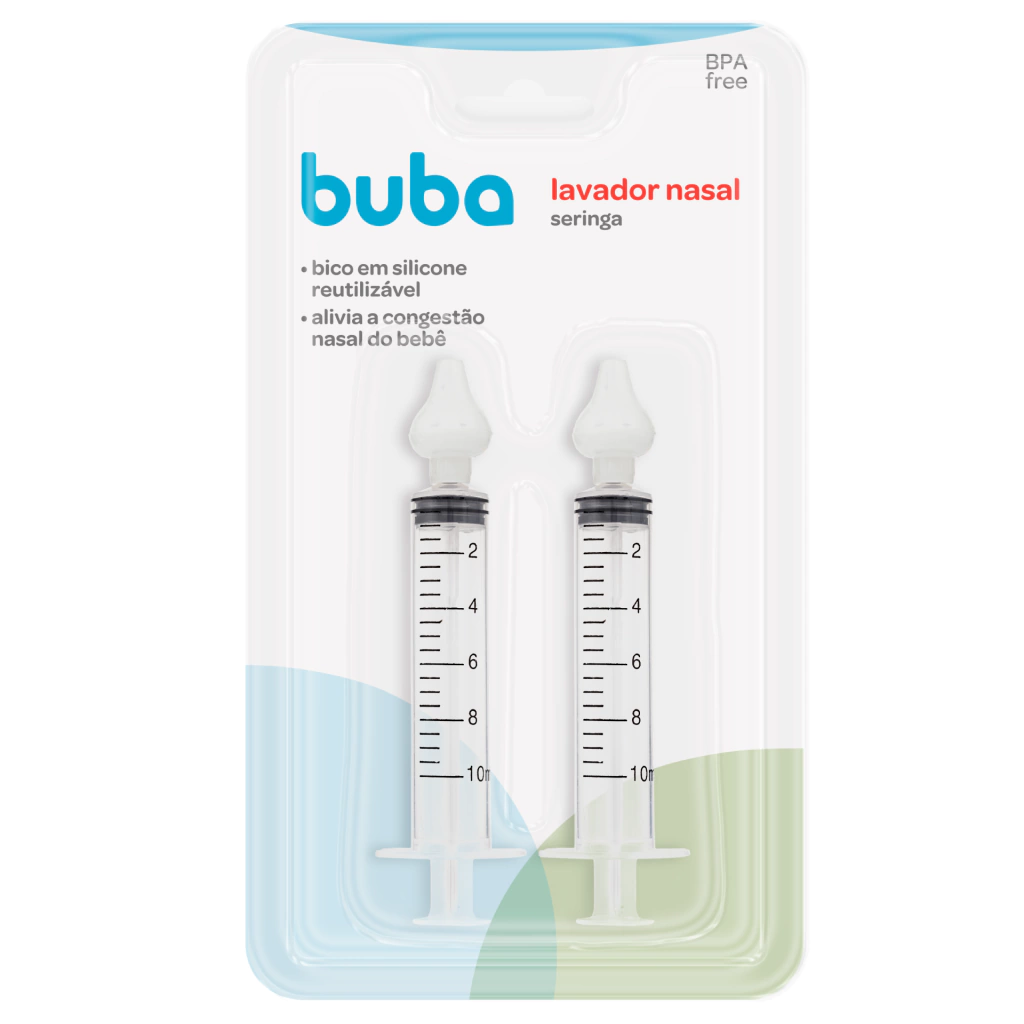 LAVADOR NASAL SERINGA COM PONTA EM SILICONE