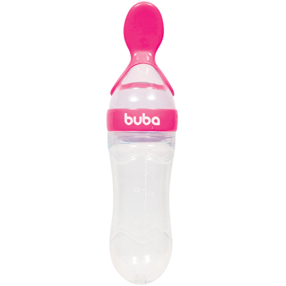 COLHER DOSADORA EM SILICONE ROSA PINK