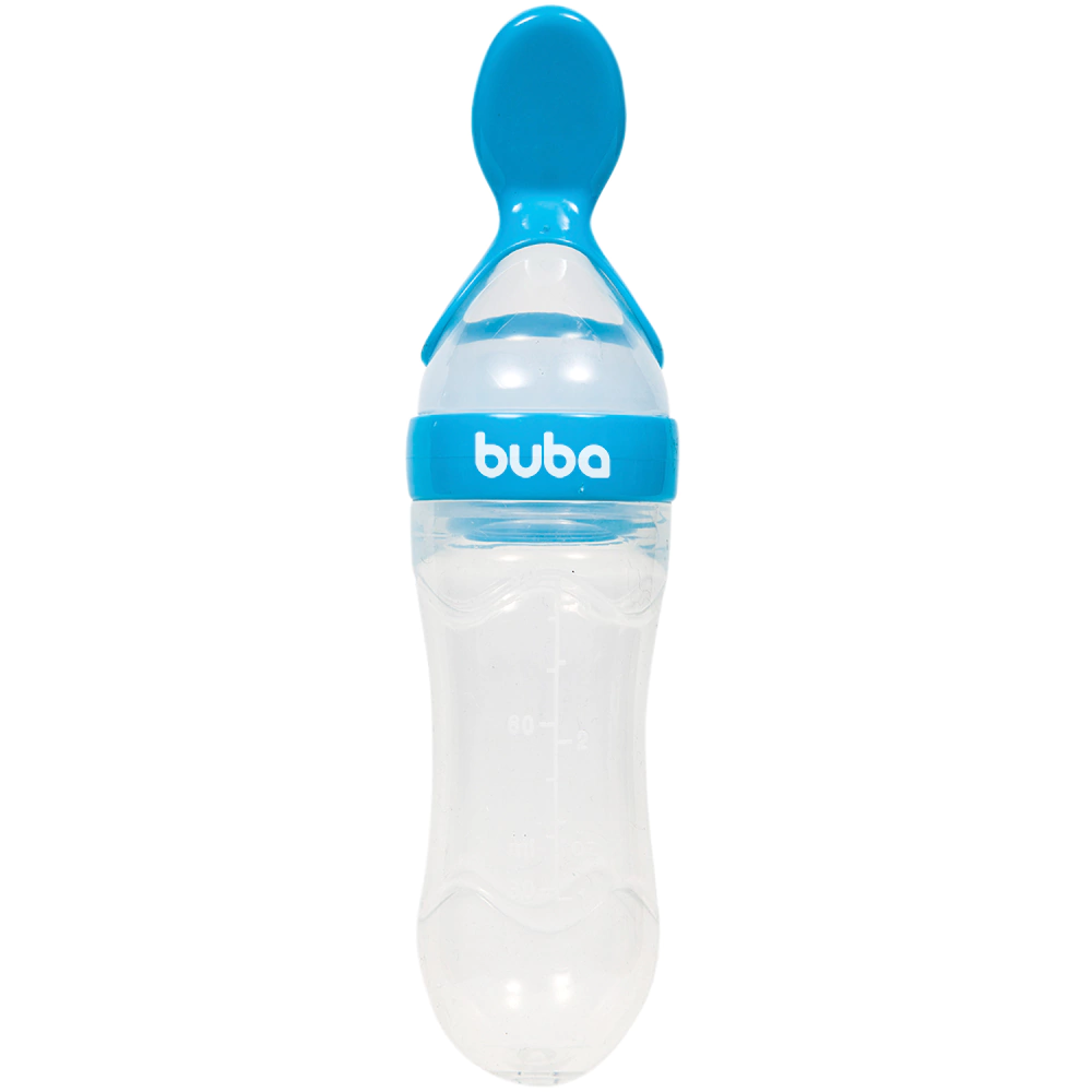 COLHER DOSADORA EM SILICONE AZUL TURQUEZA