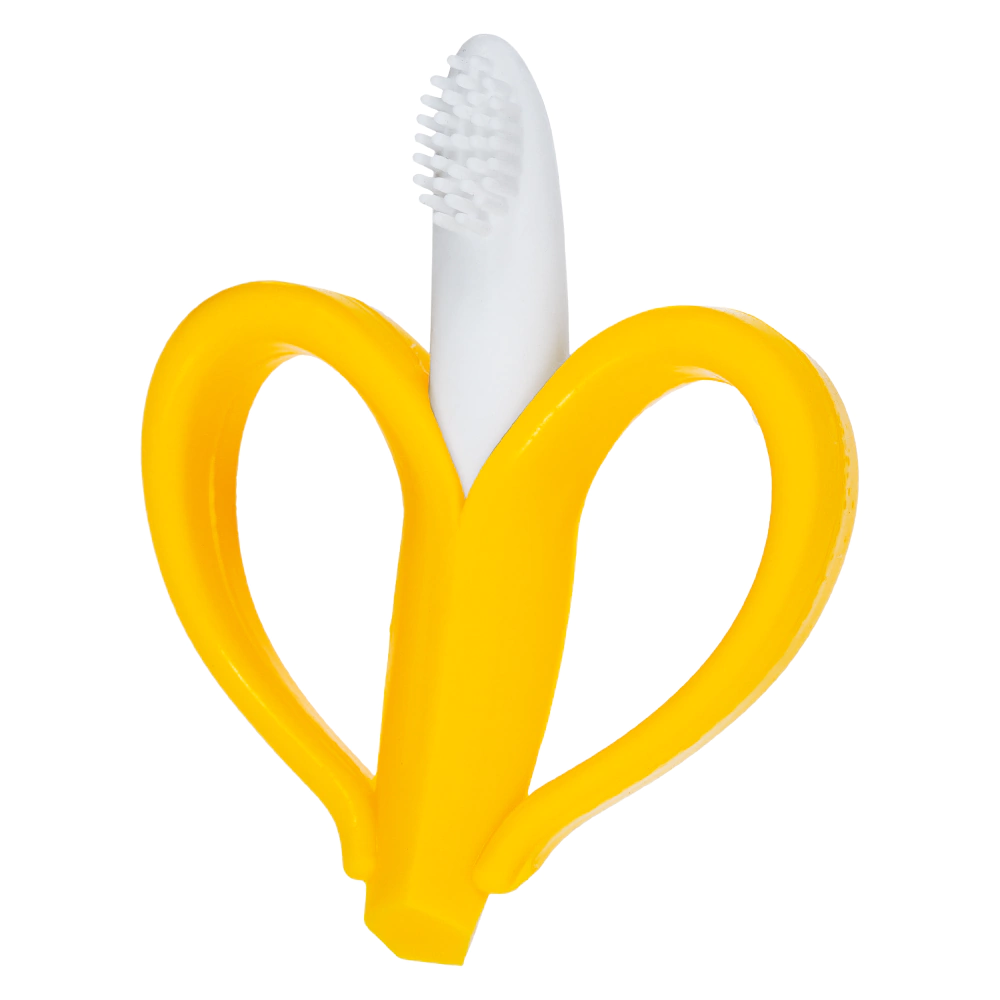 MORDEDOR MASSAGEADOR DE GENGIVA BANANA AMARELO