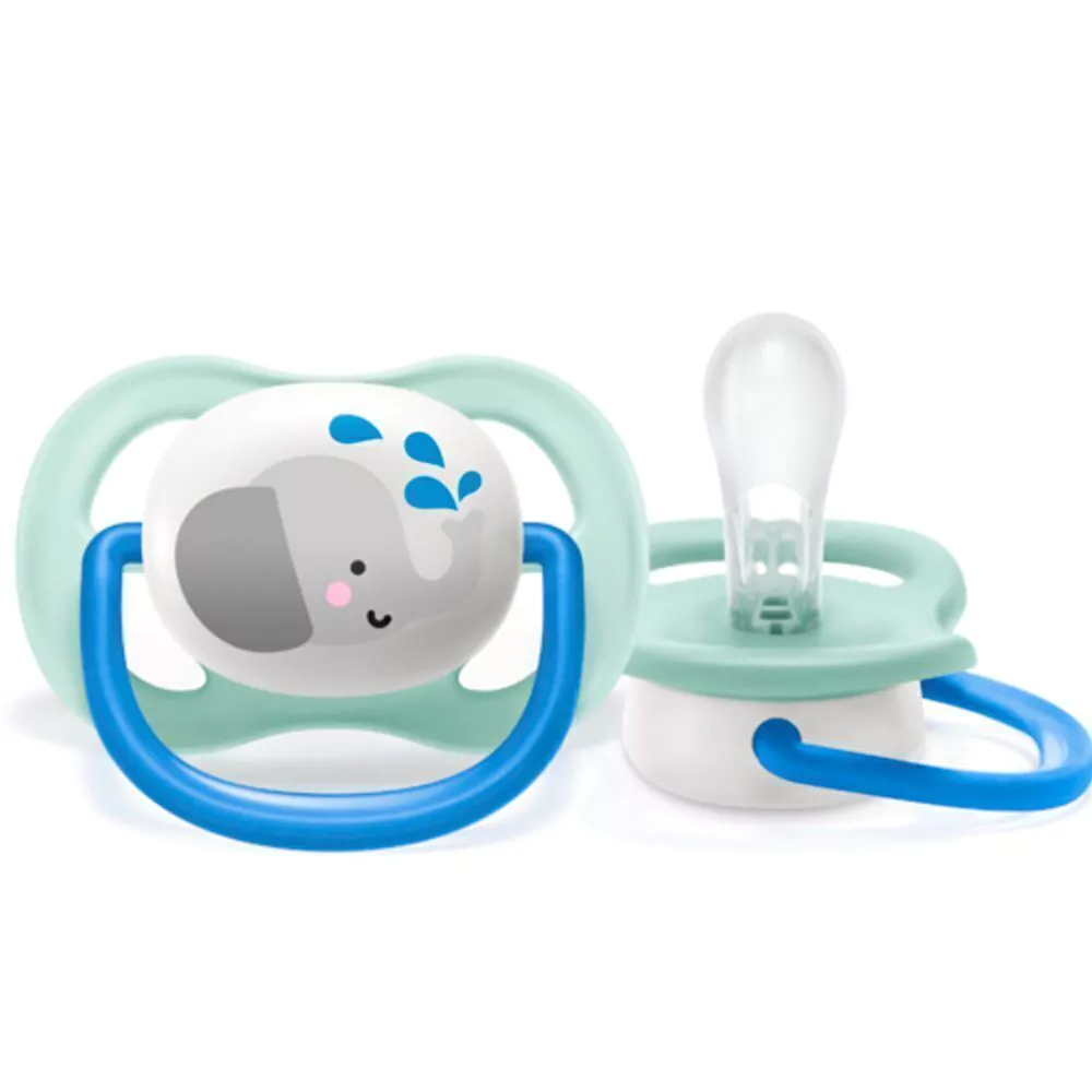 CHUPETA ULTRA AIR UNITARIA ELEFANTE AZUL 0-6M