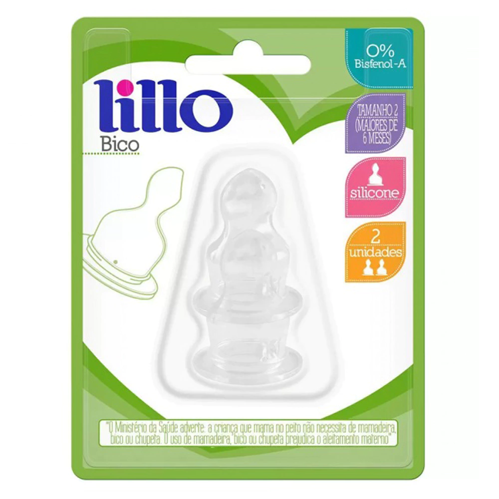 BICO DE MAMADEIRA LILLO ORTODÔNTICO 2 UNIDADES
