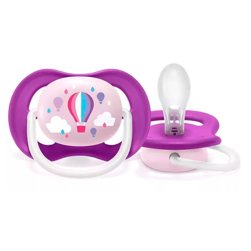CHUPETA ULTRA AIR UNITARIA BALÕES ROXA 6-18M