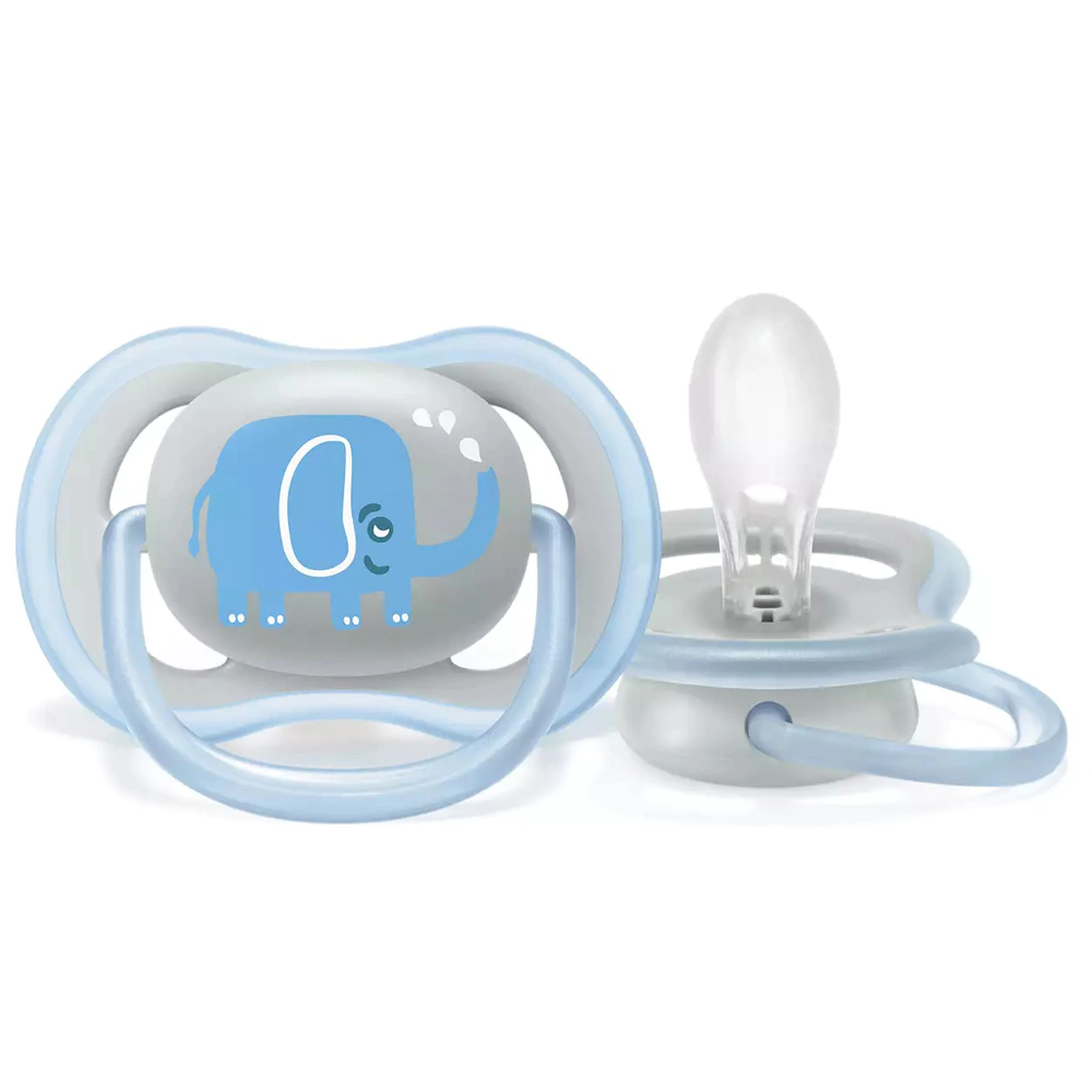 CHUPETA ULTRA AIR UNITÁRIA ELEFANTE AZUL/CINZA 6-18M