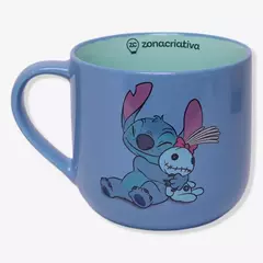 CANECA 350ML COM INFUSOR PARA CHA STITCH - DISNEY - comprar online