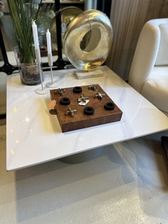 Imagen de Mesa baja cuadrada tapa porcelanato