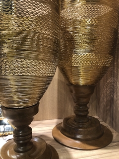 Imagen de Set Candelabros realizados a mano en dorado